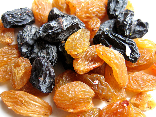 Raisins and sultanas